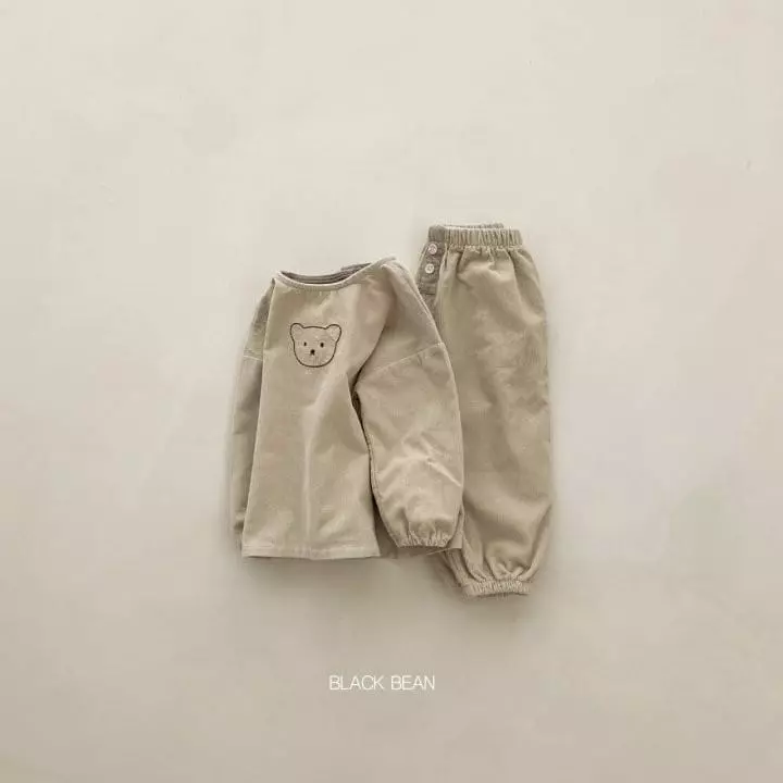 Black Bean - Korean Children Fashion - #littlefashionista - Coou Top Bottom Set - 2