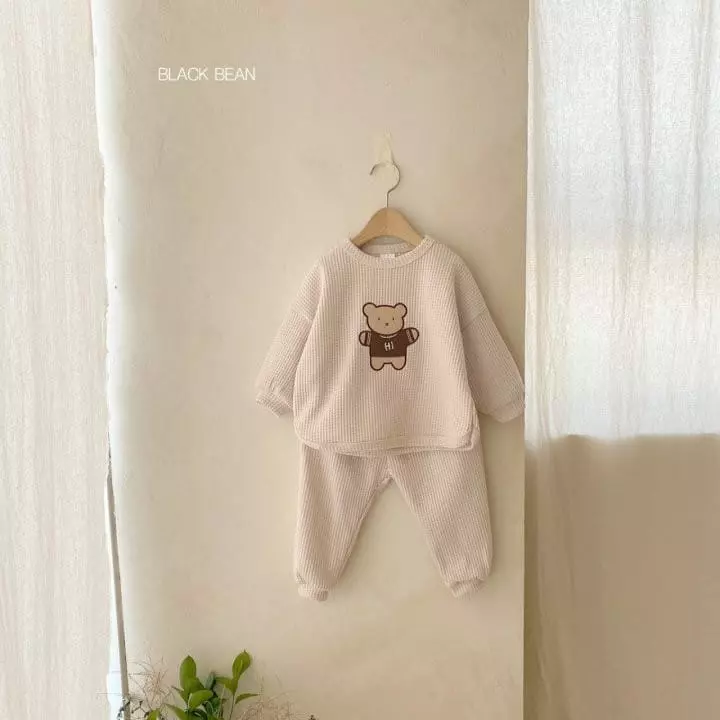 Black Bean - Korean Children Fashion - #magicofchildhood - Teddy Top Bottom Set - 6
