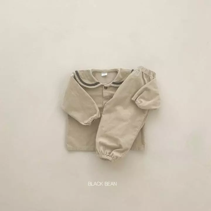 Black Bean - Korean Children Fashion - #magicofchildhood - Heaveb Top Bottom Set - 2