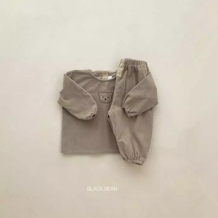 Black Bean - Korean Children Fashion - #magicofchildhood - Coou Top Bottom Set - 4