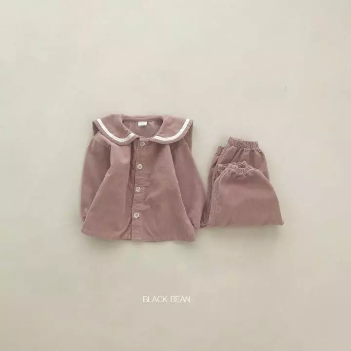 Black Bean - Korean Children Fashion - #minifashionista - Heaveb Top Bottom Set - 4