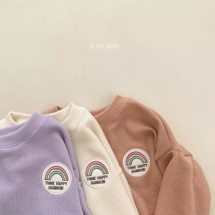 Black Bean - Korean Children Fashion - #todddlerfashion - Rainbow Top Bottom Set - 5