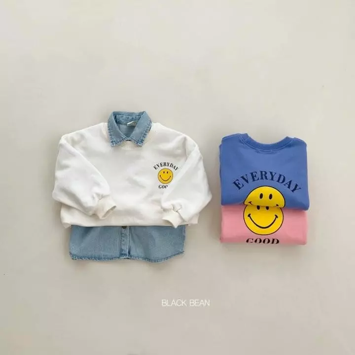 Black Bean - Korean Children Fashion - #todddlerfashion - Good Day Sweatshirt