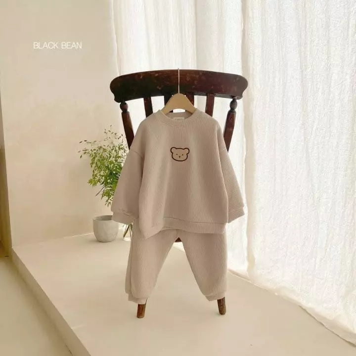 Black Bean - Korean Children Fashion - #toddlerclothing - Bomi Top Bottom Set - 7