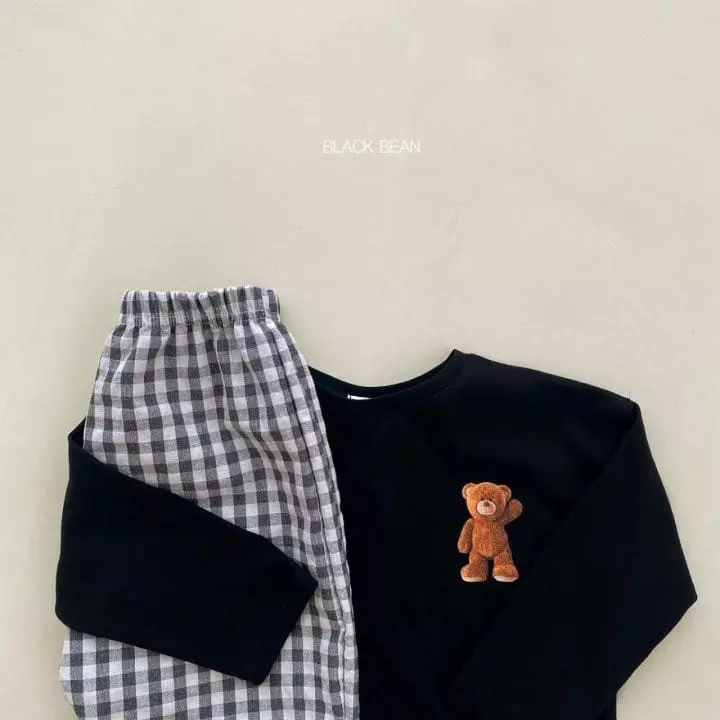 Black Bean - Korean Children Fashion - #toddlerclothing - Benny Top Bottom Set - 5