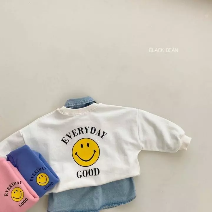 Black Bean - Korean Children Fashion - #toddlerclothing - Good Day Sweatshirt - 2