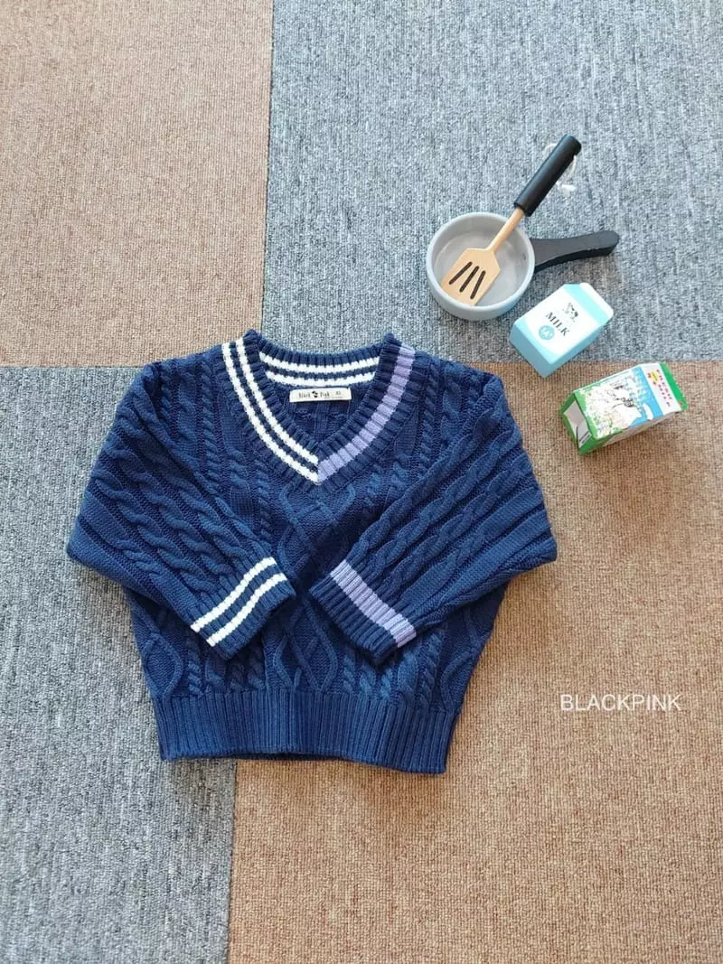 Black Pink - Korean Children Fashion - #Kfashion4kids - Ture D Fisher Knit Tee - 12