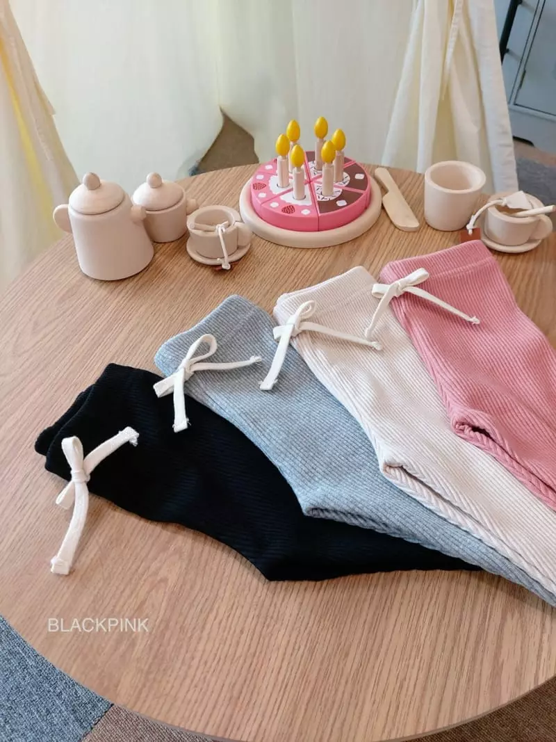 Black Pink - Korean Children Fashion - #childofig - Fall Rib Leggings - 5