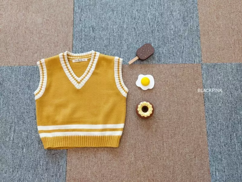 Black Pink - Korean Children Fashion - #childofig - Overfit School Vest - 5