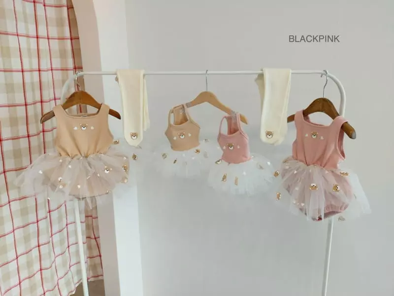 Black Pink - Korean Children Fashion - #childrensboutique - Baby Bear Foot Leggings - 7