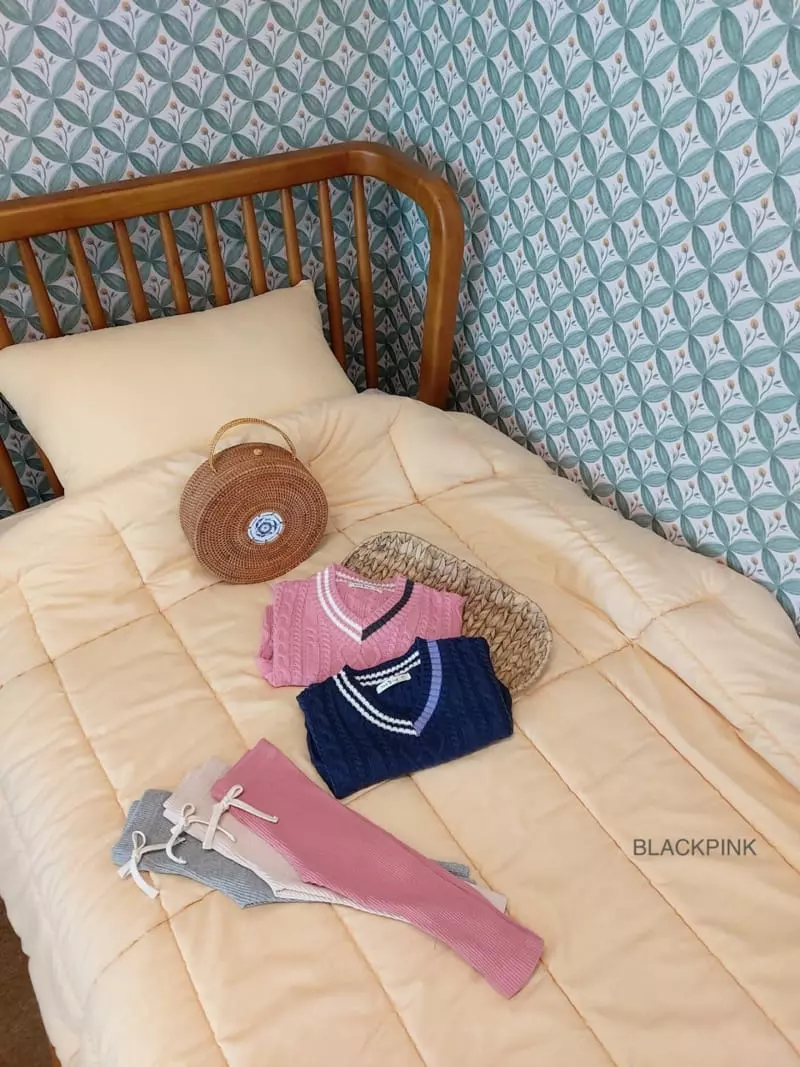 Black Pink - Korean Children Fashion - #childrensboutique - Ture D Fisher Knit Tee - 5