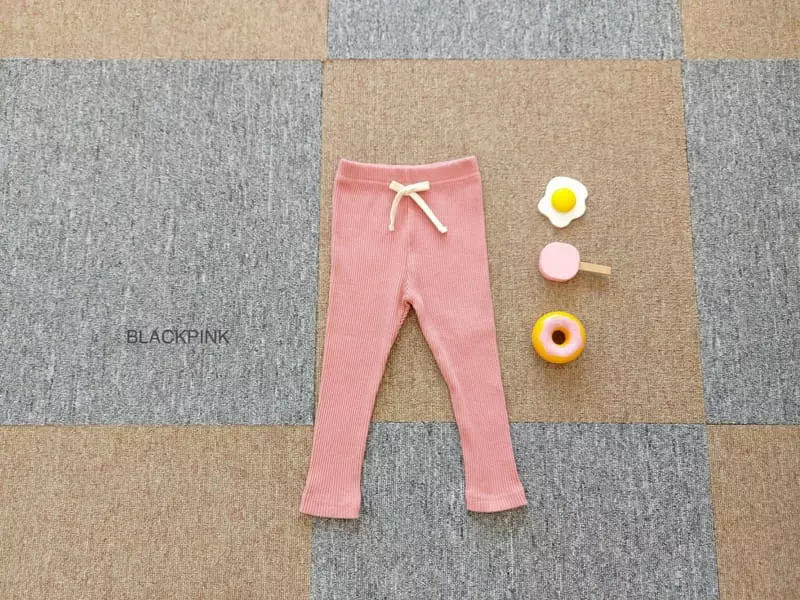 Black Pink - Korean Children Fashion - #designkidswear - Fall Rib Leggings - 7
