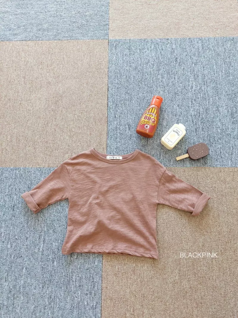 Black Pink - Korean Children Fashion - #designkidswear - Fall Basic Slub Tee - 6