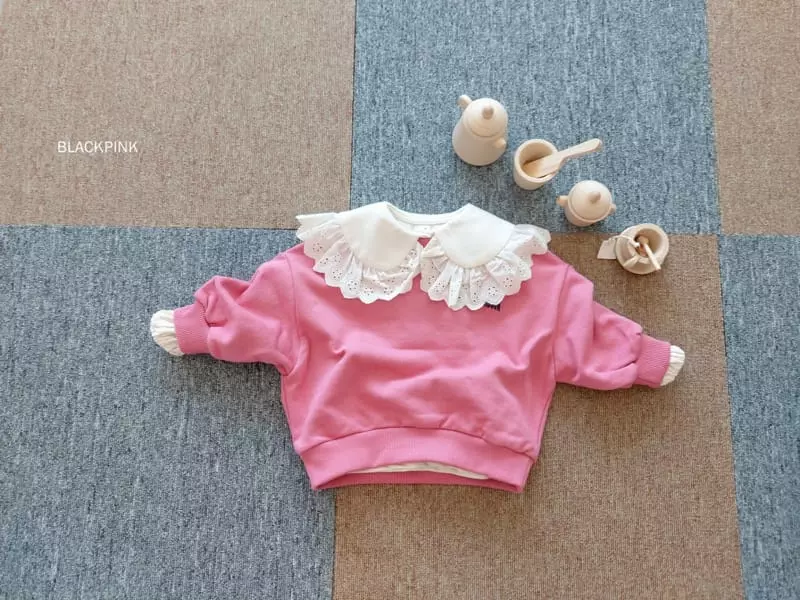 Black Pink - Korean Children Fashion - #designkidswear - Fall Big Collar Tee - 5