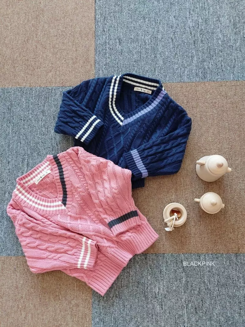 Black Pink - Korean Children Fashion - #designkidswear - Ture D Fisher Knit Tee - 6