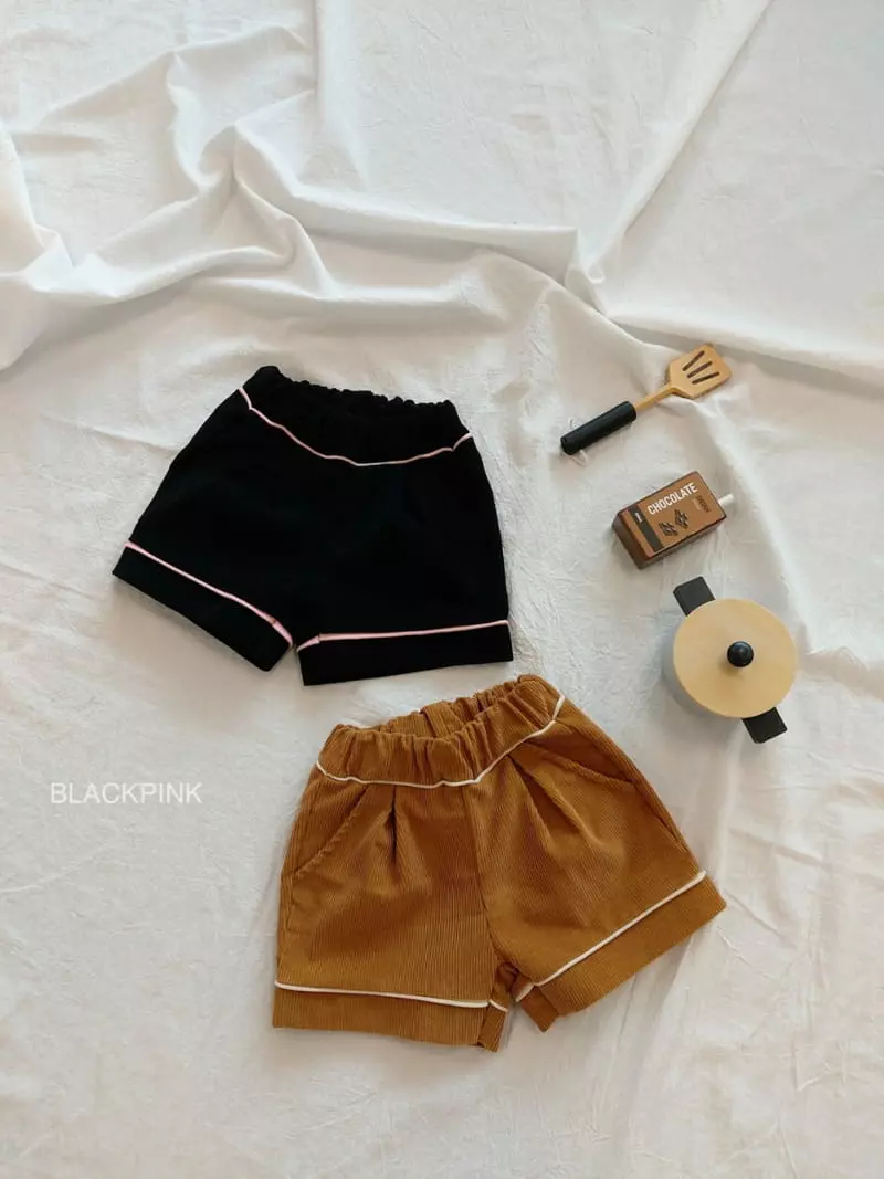 Black Pink - Korean Children Fashion - #discoveringself - Pping Stripes Rib Shorts - 12