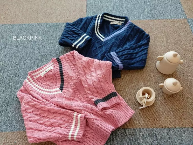 Black Pink - Korean Children Fashion - #fashionkids - Ture D Fisher Knit Tee - 8