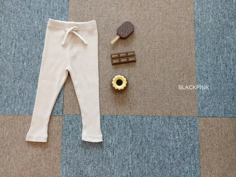 Black Pink - Korean Children Fashion - #kidsshorts - Fall Rib Leggings - 10