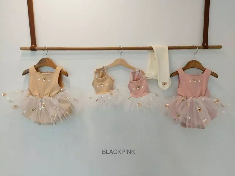Black Pink - Korean Children Fashion - #kidsshorts - Baby Bear Foot Leggings - 11