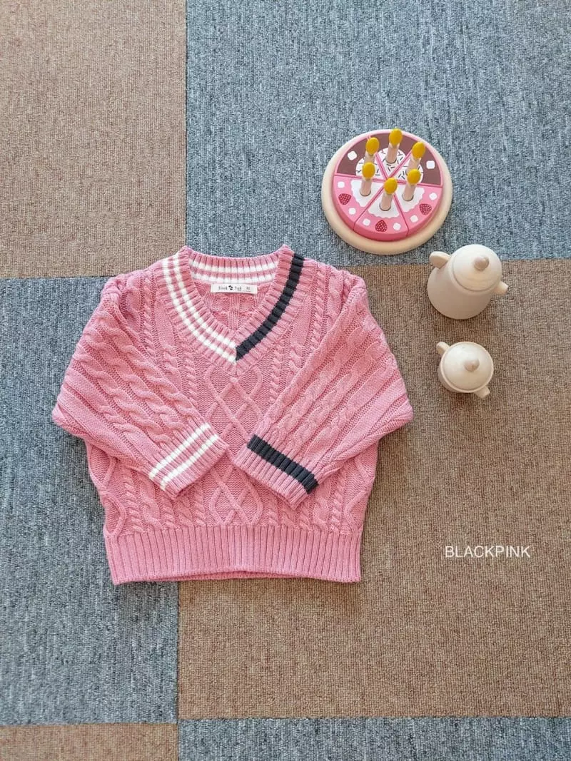 Black Pink - Korean Children Fashion - #kidsshorts - Ture D Fisher Knit Tee - 9