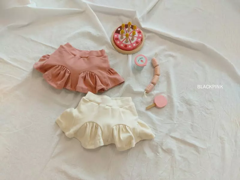 Black Pink - Korean Children Fashion - #kidsshorts - Marlang Shirring Skirt Leggings - 4