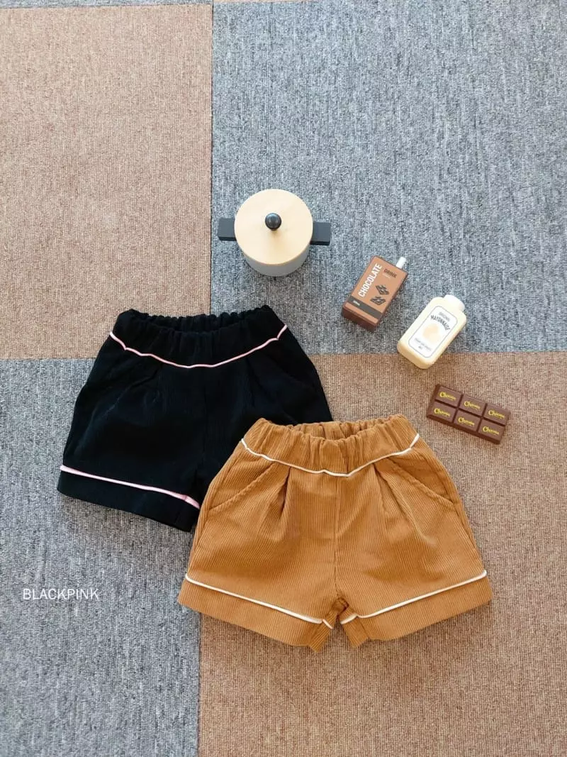 Black Pink - Korean Children Fashion - #littlefashionista - Pping Stripes Rib Shorts - 2