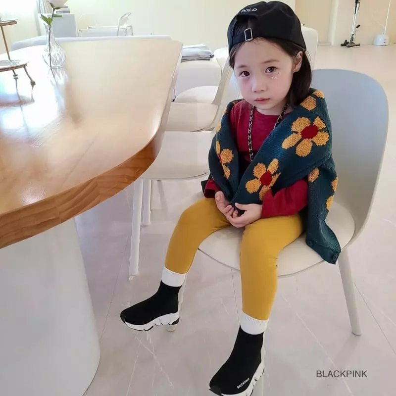 Black Pink - Korean Children Fashion - #magicofchildhood - Fall Flower Cardigan - 12