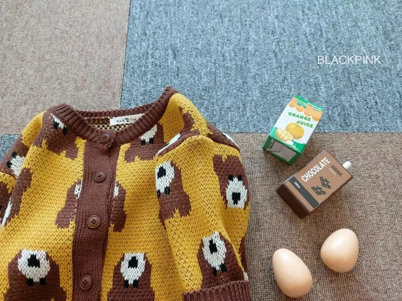 Black Pink - Korean Children Fashion - #magicofchildhood - Knit Bear Cardigna - 10
