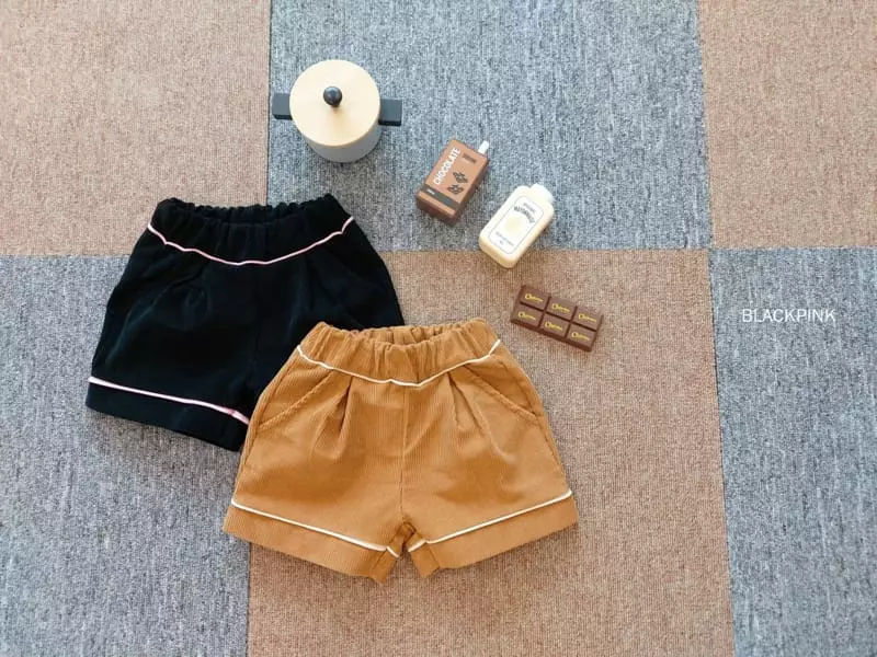 Black Pink - Korean Children Fashion - #magicofchildhood - Pping Stripes Rib Shorts - 3