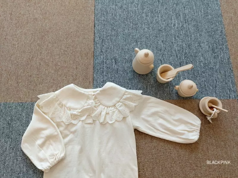 Black Pink - Korean Children Fashion - #prettylittlegirls - Fall Big Collar Tee