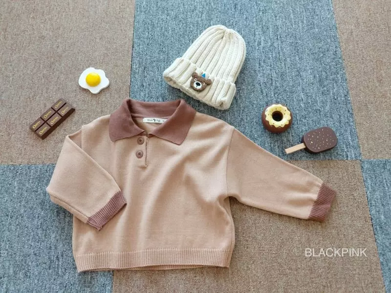 Black Pink - Korean Children Fashion - #stylishchildhood - Bless Collar Tee - 10