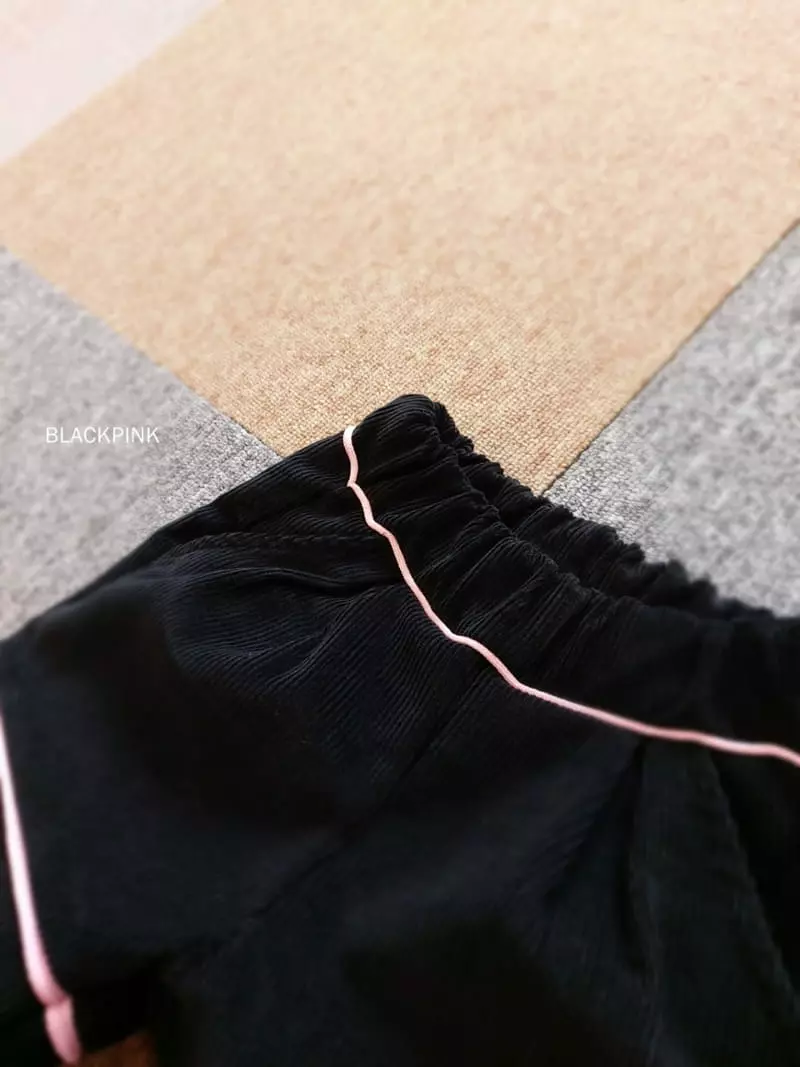 Black Pink - Korean Children Fashion - #stylishchildhood - Pping Stripes Rib Shorts - 8