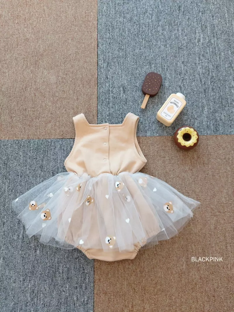 Black Pink - Korean Children Fashion - #stylishchildhood - Baby Bear Bodysuit - 6