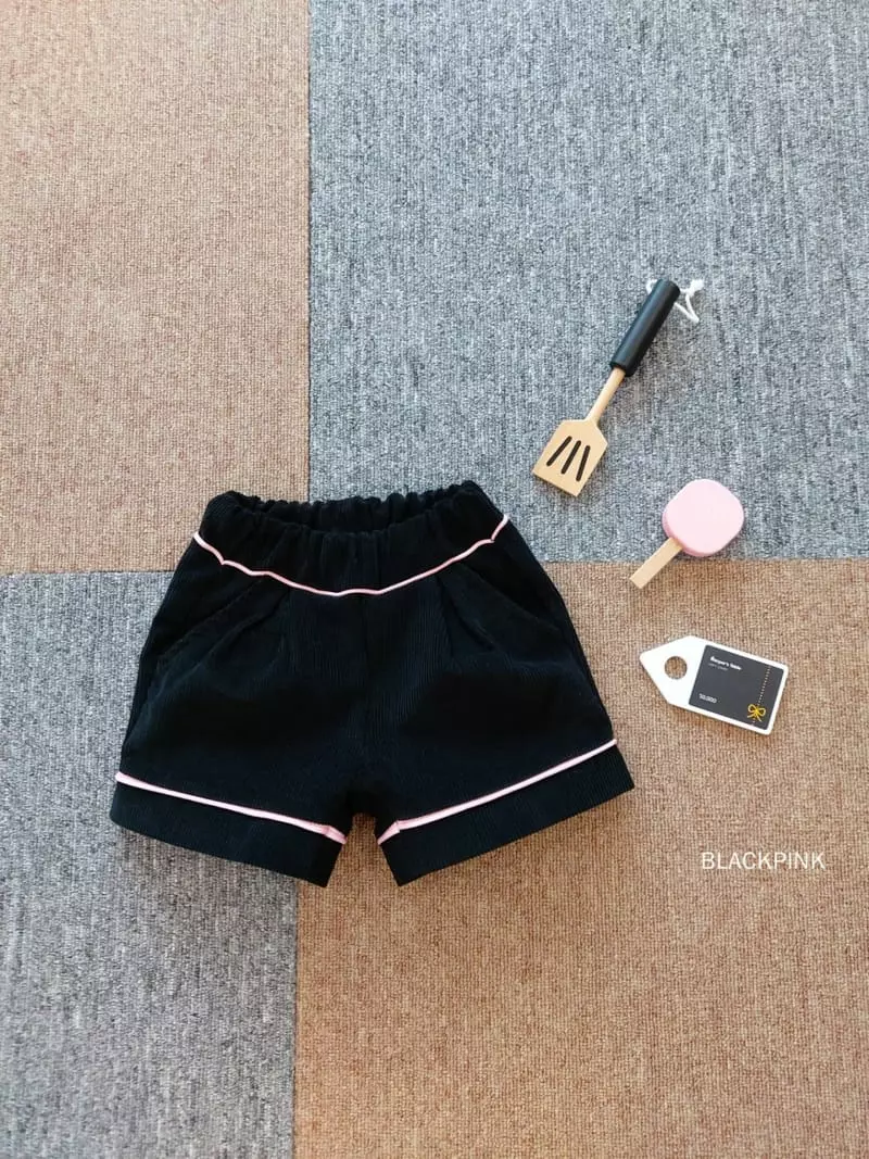 Black Pink - Korean Children Fashion - #todddlerfashion - Pping Stripes Rib Shorts - 6