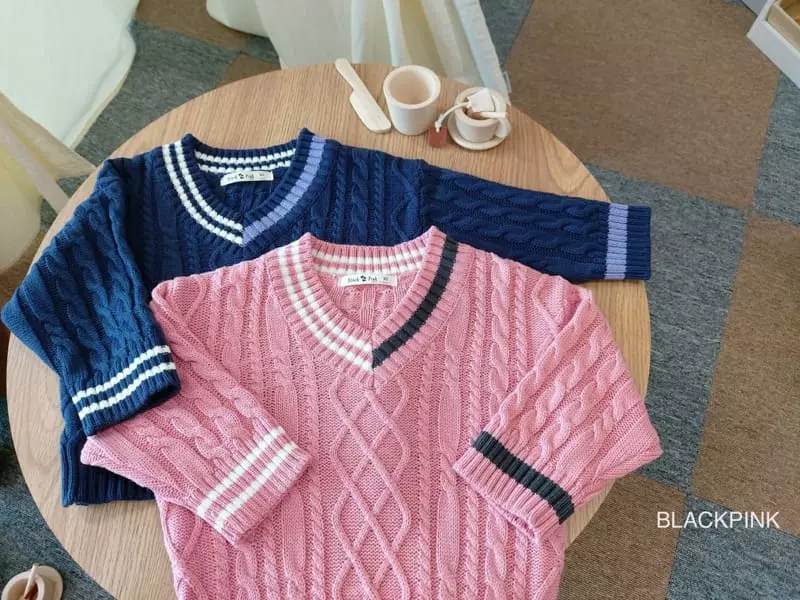 Black Pink - Korean Children Fashion - #todddlerfashion - Ture D Fisher Knit Tee