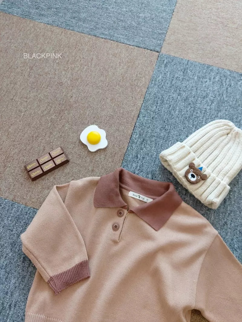 Black Pink - Korean Children Fashion - #toddlerclothing - Bless Collar Tee - 9