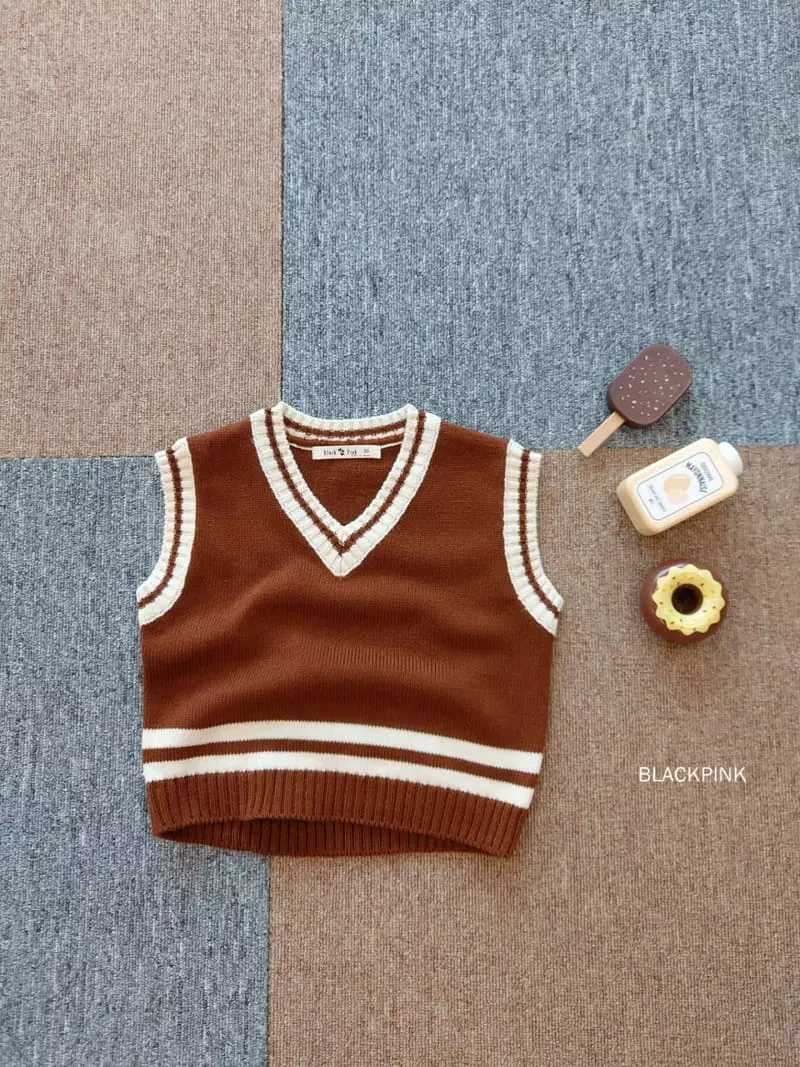 Black Pink - Korean Children Fashion - #toddlerclothing - Overfit School Vest - 3