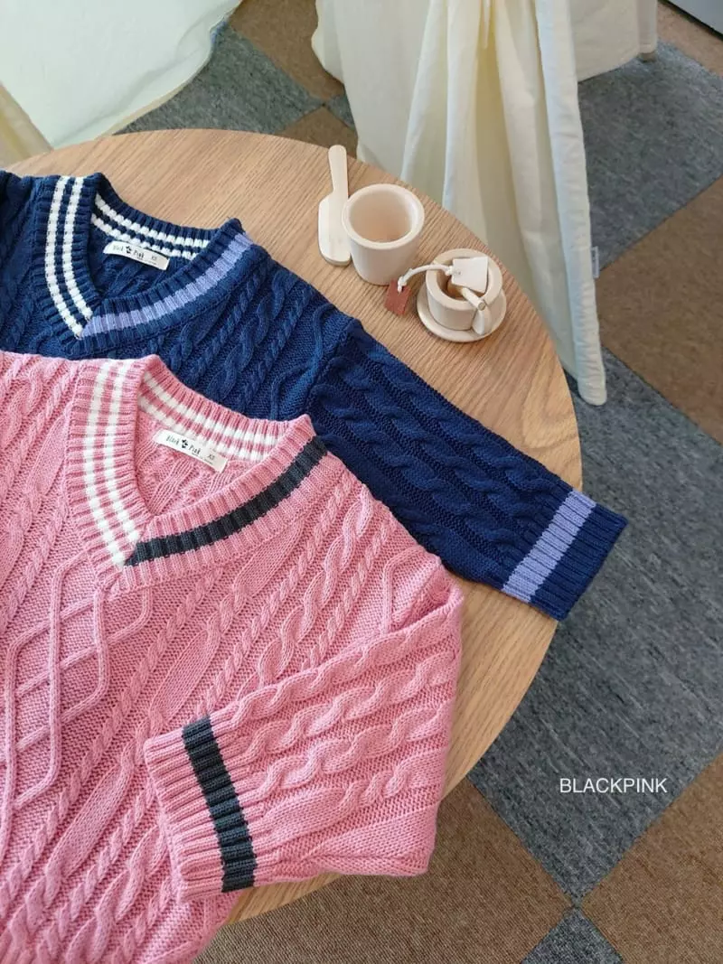 Black Pink - Korean Children Fashion - #toddlerclothing - Ture D Fisher Knit Tee - 2