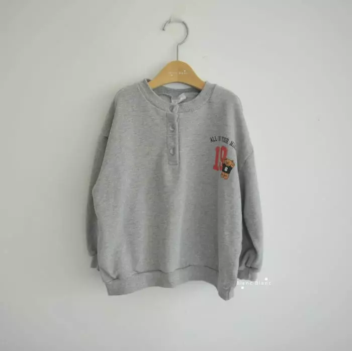 Blancblanc - Korean Children Fashion - #Kfashion4kids - Button Sweatshirt - 11