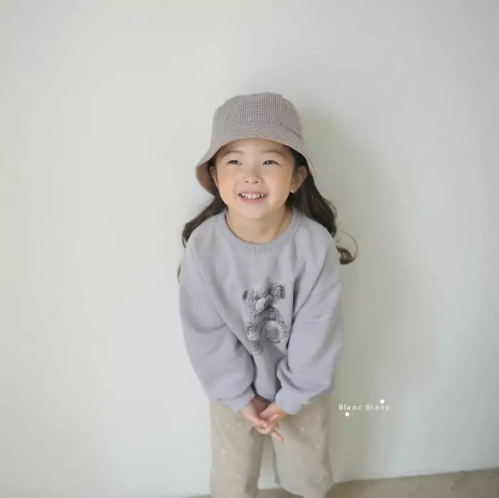 Blancblanc - Korean Children Fashion - #Kfashion4kids - Mono Bear Gament Sweatshirt - 8