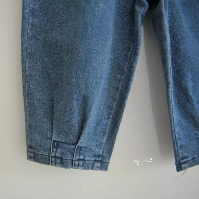 Blancblanc - Korean Children Fashion - #designkidswear - Two Tuck Jeans - 11