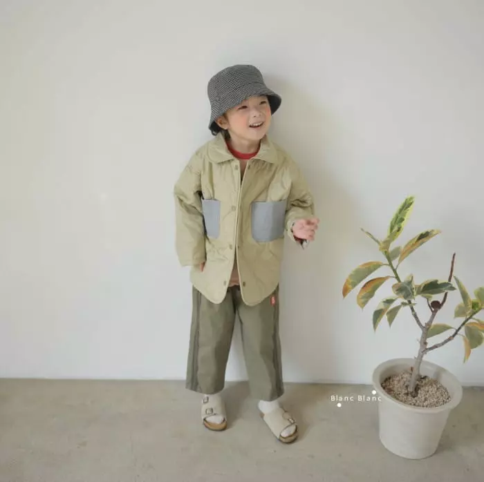 Blancblanc - Korean Children Fashion - #designkidswear - Pocket Padding Shirt Jumper - 9