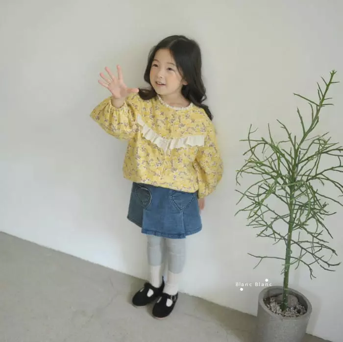 Blancblanc - Korean Children Fashion - #designkidswear - Heart Pocket Skirt Leggings - 7