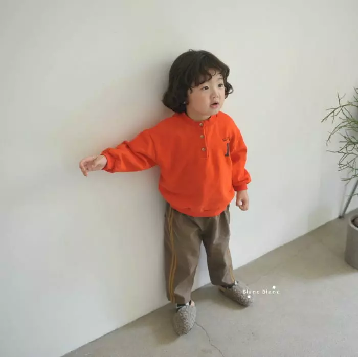 Blancblanc - Korean Children Fashion - #discoveringself - Button Sweatshirt - 6