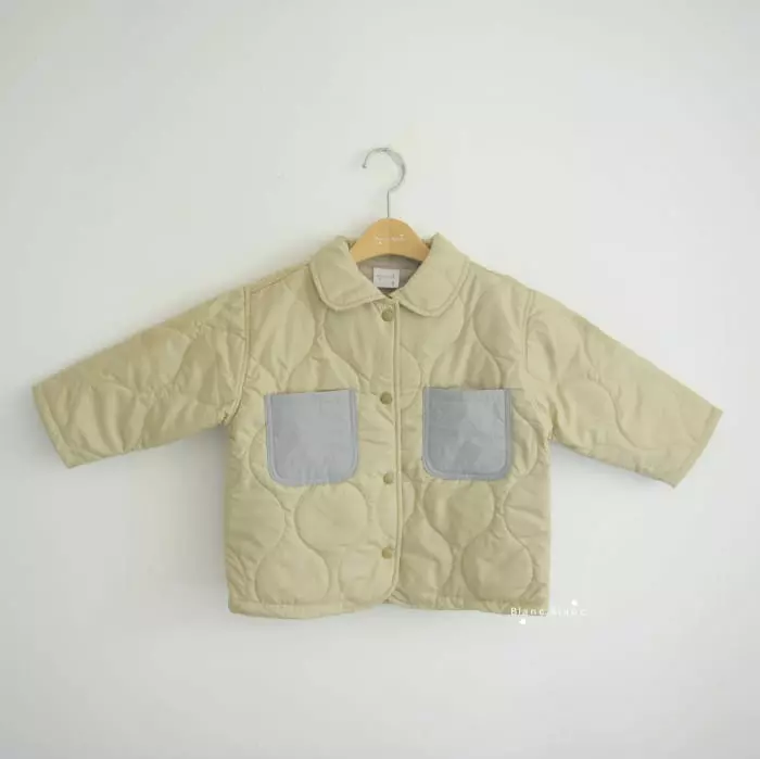 Blancblanc - Korean Children Fashion - #discoveringself - Pocket Padding Shirt Jumper - 10