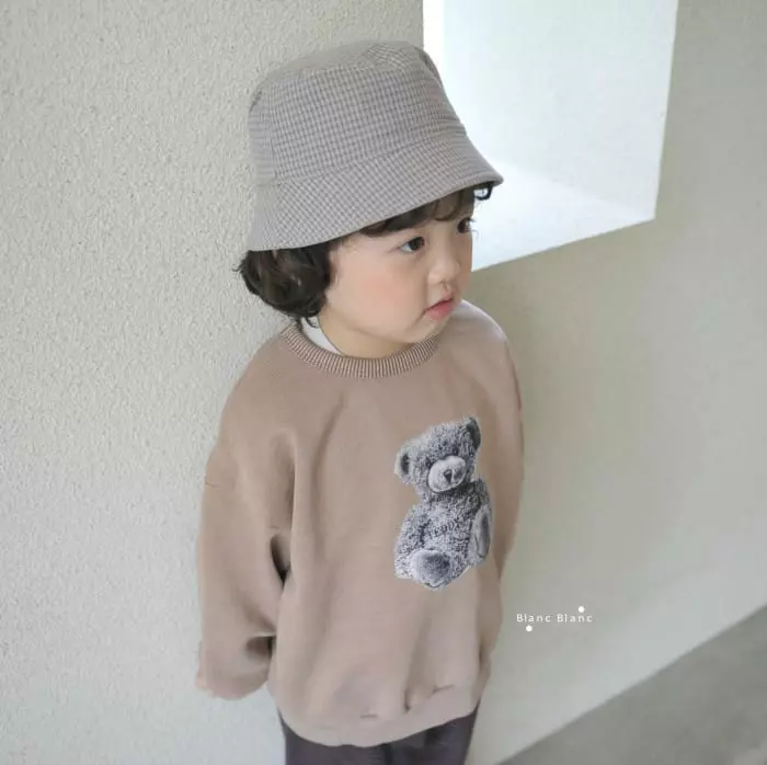 Blancblanc - Korean Children Fashion - #discoveringself - Mono Bear Gament Sweatshirt - 4