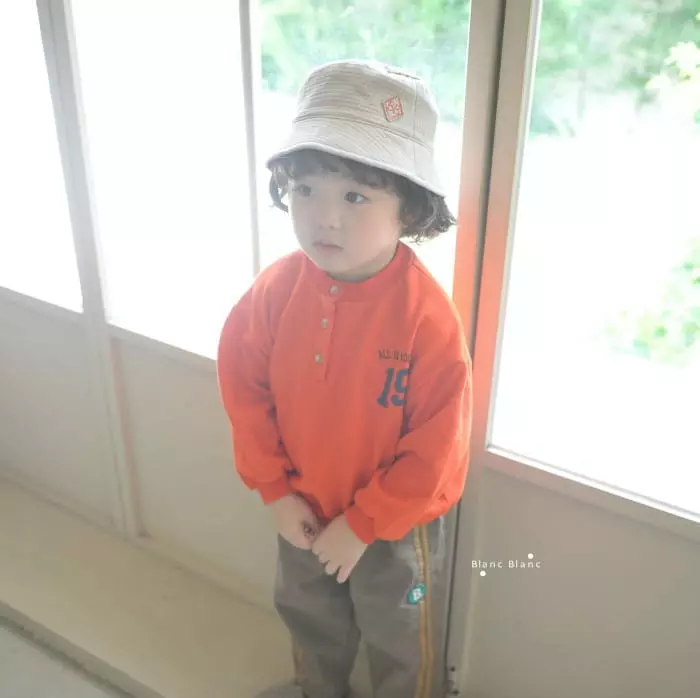 Blancblanc - Korean Children Fashion - #kidsshorts - Button Sweatshirt - 8