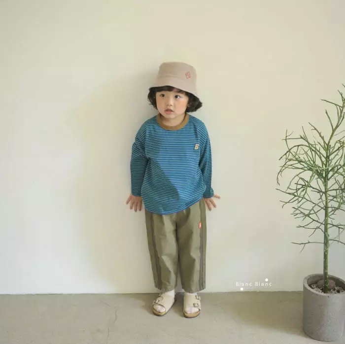 Blancblanc - Korean Children Fashion - #kidsshorts - Color Tee