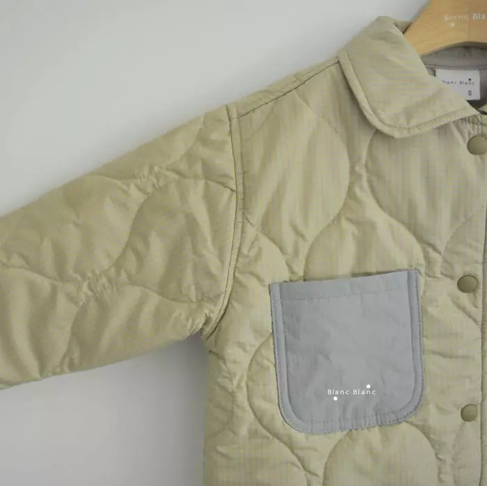 Blancblanc - Korean Children Fashion - #kidsshorts - Pocket Padding Shirt Jumper - 12