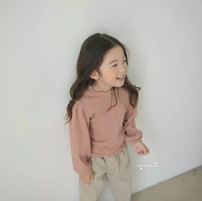 Blancblanc - Korean Children Fashion - #kidsstore - Rib Girl Tee
